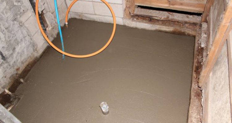 土間コンクリート打設完了